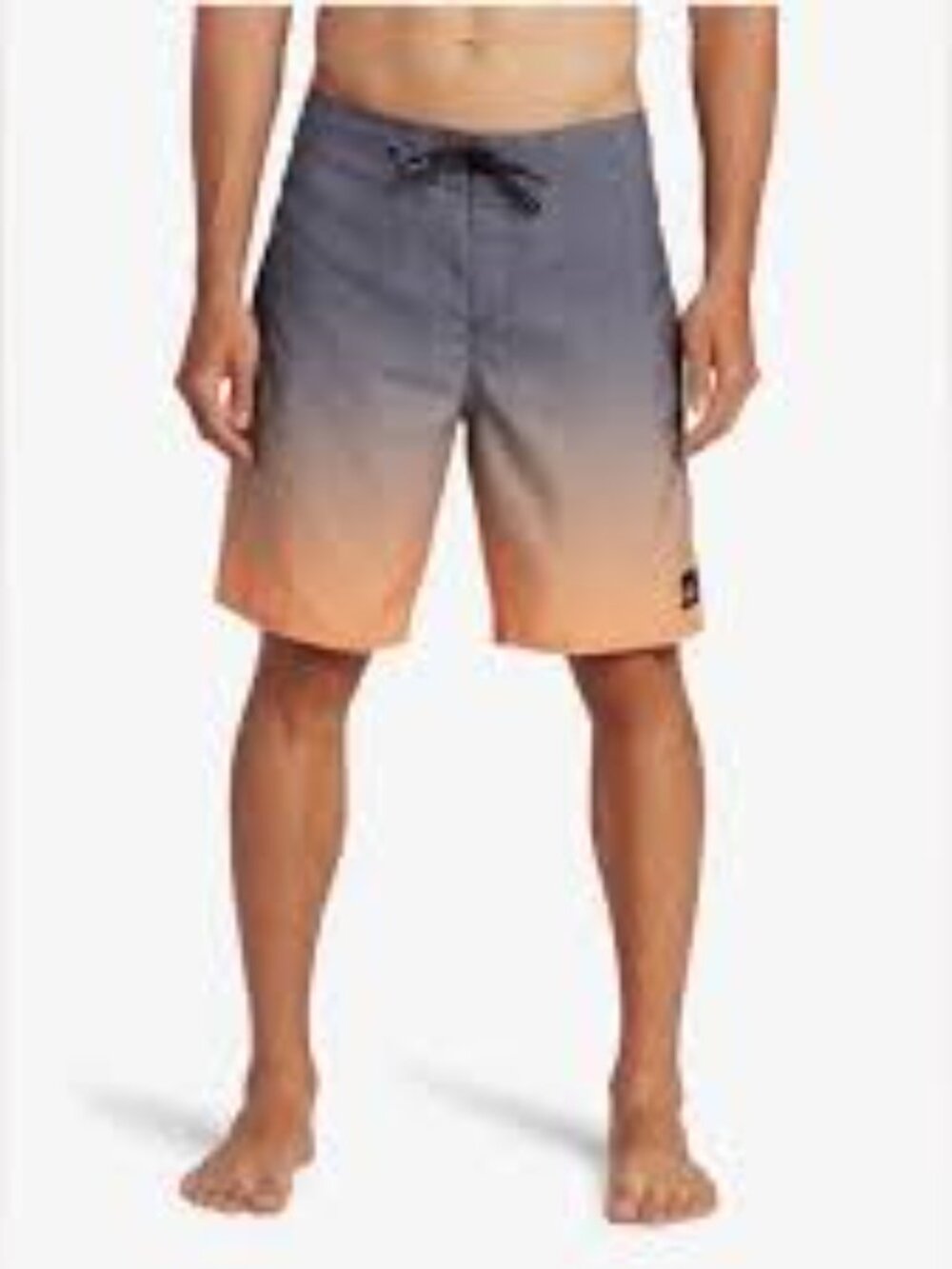 Quiksilver New Fader Orange to Gray/Blue Gradient Design Board Shorts Size 32